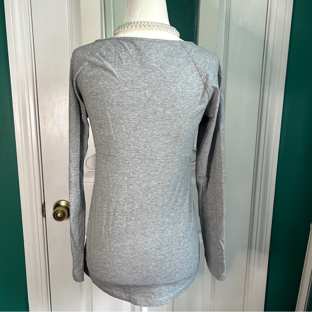 Sundance Gray Long Sleeve Top Small - Picture 2 of 7